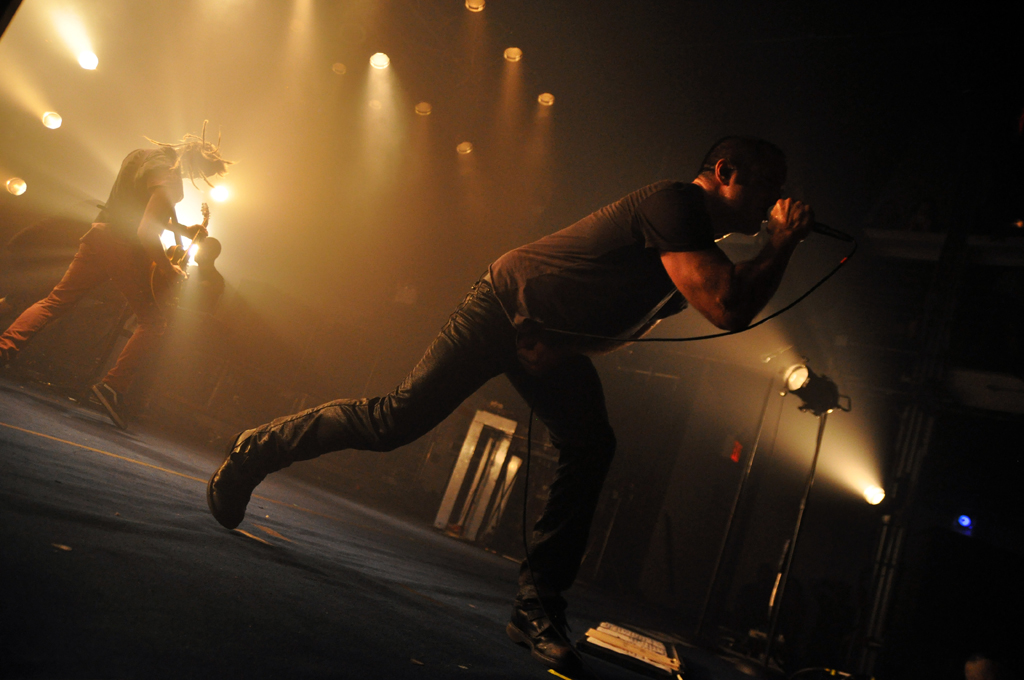Robin Finck &amp; Trent Reznor / credit: Loren Wohl